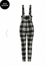 Load image into Gallery viewer, Monochrome Tartan Black &amp; White Check Trousers

