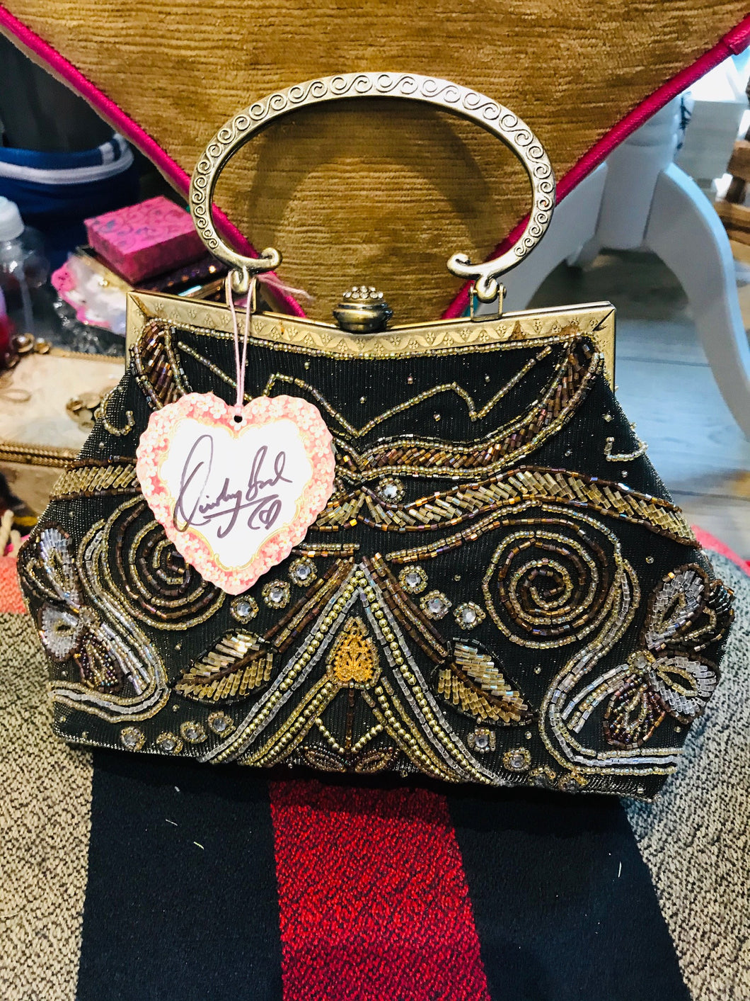 Pretty Vintage-style Fully Beaded Handbag
