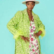 Load image into Gallery viewer, Jayley Green Sequin &amp; Blazer Dress.
