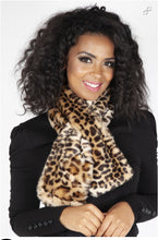 Load image into Gallery viewer, Leopard Faux Fur Scarf
