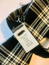 Load image into Gallery viewer, New Black Tartan Wool Self Tie Bow Tie

