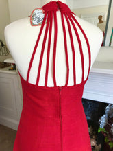 Load image into Gallery viewer, Vintage German Slub Silk Maxi Dress, Size 12
