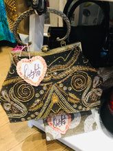 Load image into Gallery viewer, Pretty Vintage-style Fully Beaded Handbag
