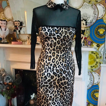 Load image into Gallery viewer, Leopard Satin Mini dress
