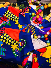 Load image into Gallery viewer, Iltokoni Electric Blue Retro Queen of Hearts Designer Maxi Dress
