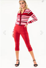 Load image into Gallery viewer, Day Stripe Cropped Cardigan
