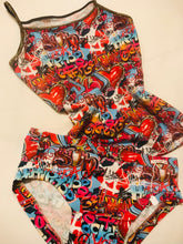Load image into Gallery viewer, QuirkyBird Pants- Graffiti Hearts
