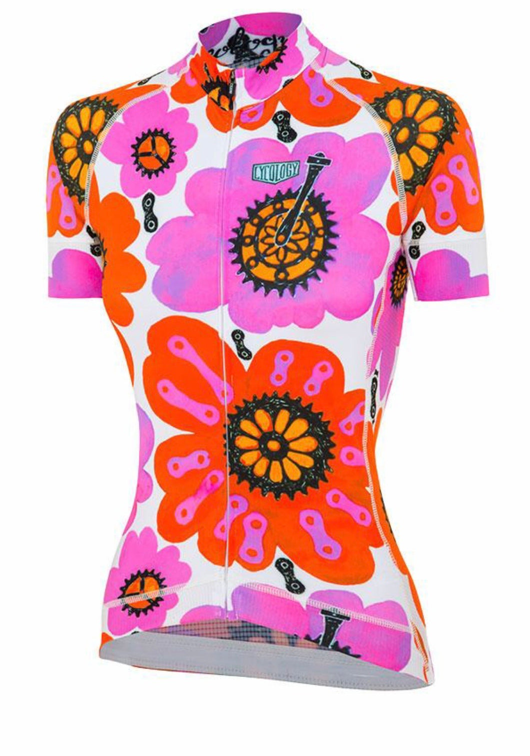 Cycology Quality Womens Jersey - Design Pedal Flower