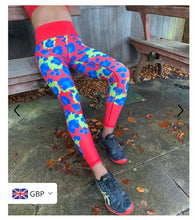 Load image into Gallery viewer, Be Seen Red Element Karbon Active Wear Leggings
