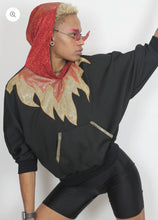 Load image into Gallery viewer, Anoriginal Leroy Flame Thrower Bat wing Hooded Sweat Top.
