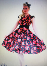 Load image into Gallery viewer, Hearts &amp; Roses Day Dress

