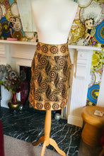 Load image into Gallery viewer, Gold &amp; Orange Vintage French Designer Skirt
