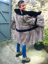 Load image into Gallery viewer, Amazing Vintage 1960s French Faux Fur Swing Coat
