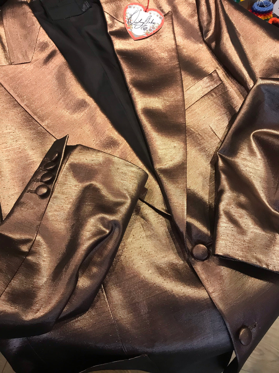 Men’s Copper/Bronze Slim fit Jacket