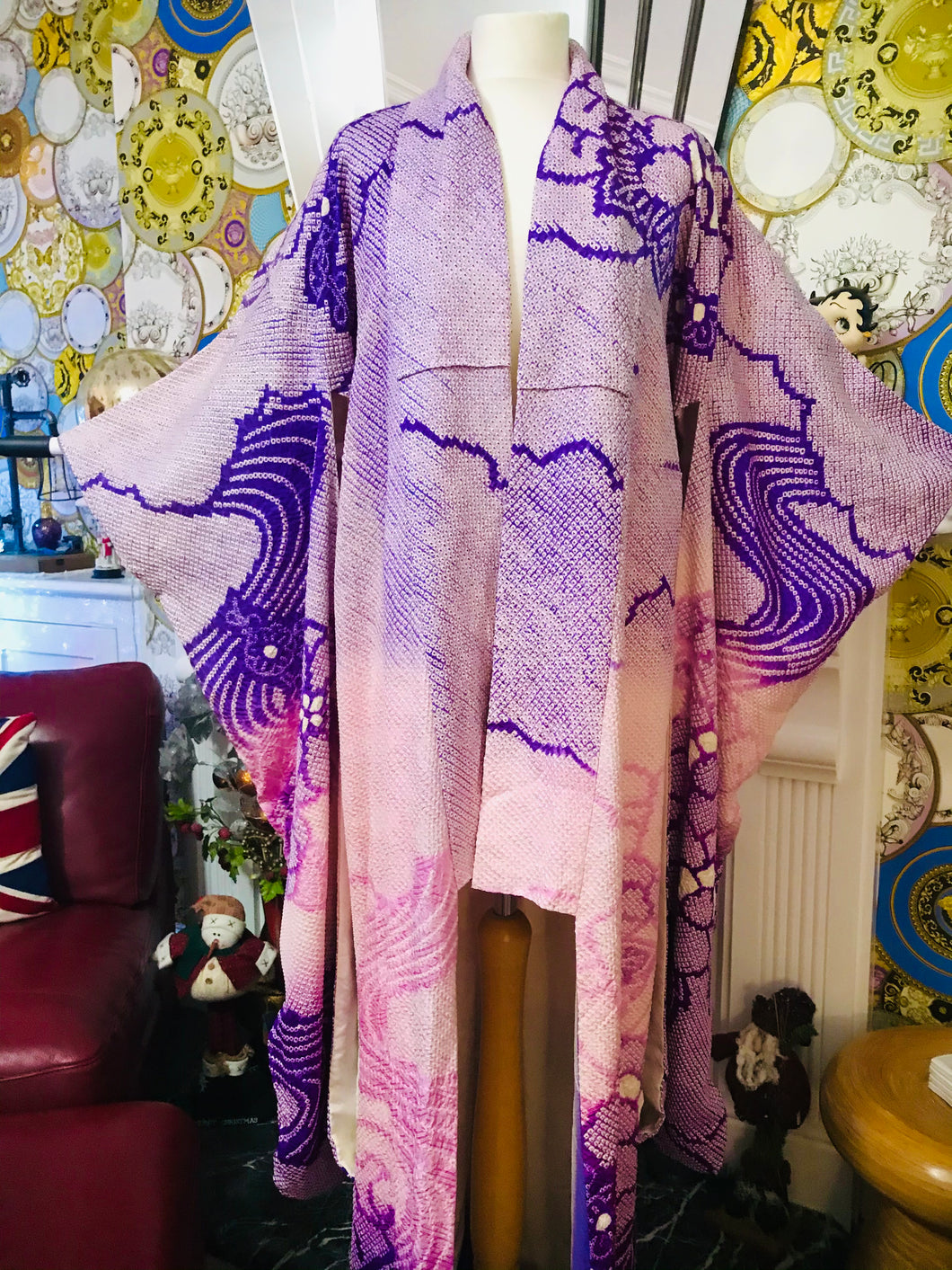 Japanese Silk full length Kimono